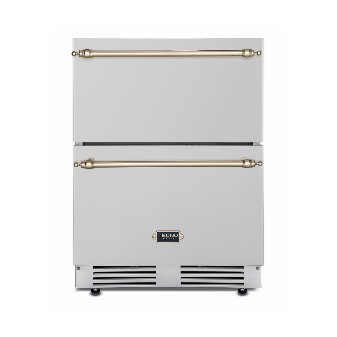Gaveta Refrigerada com Freezer Tecno Vintage 95 Litros Inox 220V, ideal para chefs e cozinhas gourmet.